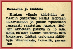 Banaania ja kinkkua