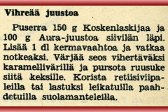 Vihreää juustoa