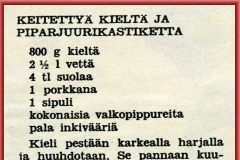 Keitettyä kieltä ja piparjuurikastiketta