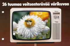 Finlux 26” television esite vuodelta 1976.