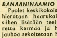 Banaaninaamio kuivalle iholle