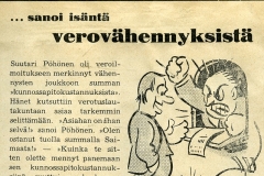 ... sanoi isäntä verovähennyksistä