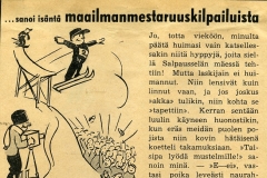 ... sanoi isäntä maailmanmestaruuskilpailuista