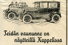 Ford-vaunu näytteillä Kappelissa