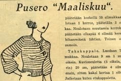 Pusero "Maaliskuu"