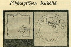 Pikkutyttöjen käsitöitä