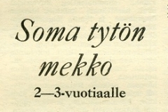 Soma tytön mekko